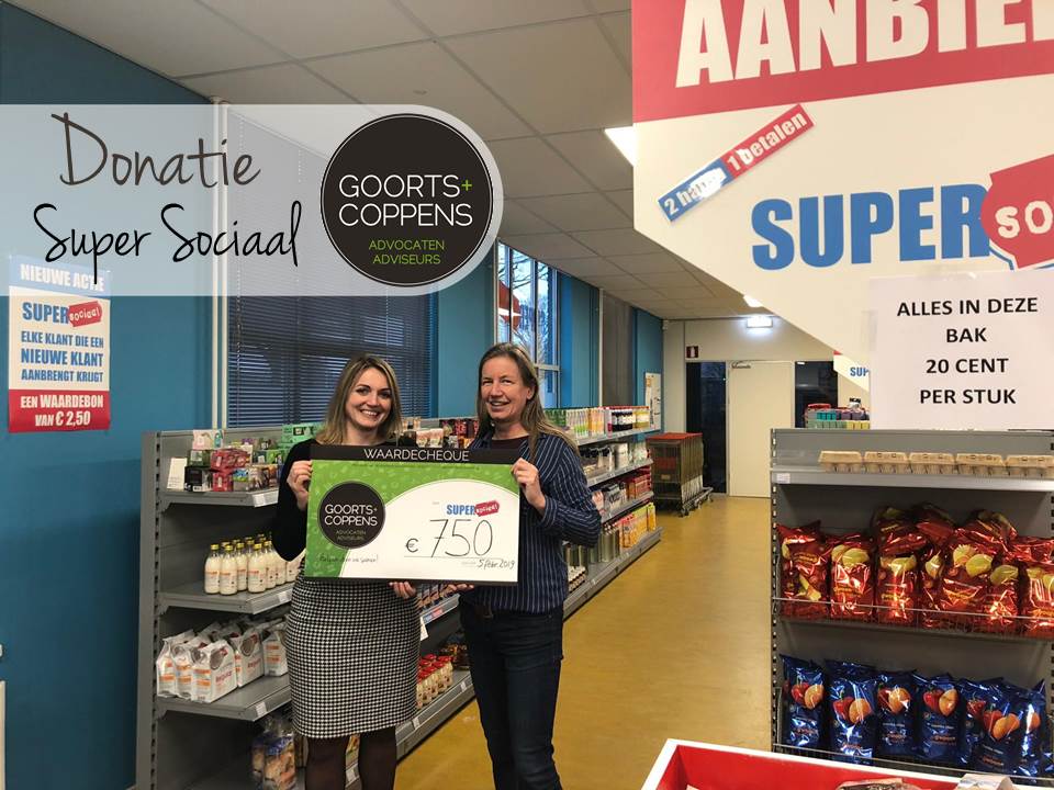 Donatie Super Sociaal, Klantenvertellen.nl, Goorts Coppens